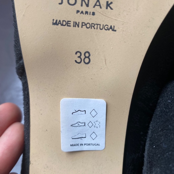 Jonak thigh-high black suede boots size 38 - Picture 4 of 4